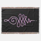 Pink Unalome  Deken (Voorkant)