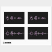 Pink Unalome Group Rechthoekige Sticker (Vel)