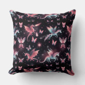 Pink Unicorn Dragon Mix Kussen (Voorkant)