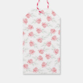 Pink Unicorn Floral Greenery Cadeaulabel (Achterkant)