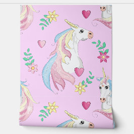 Pink Unicorn Garden Behang