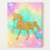 Pink unicorn glitter design  planner (Achterkant)