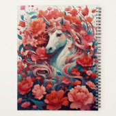 Pink Unicorn & Peony Dreamscape Fantasy Planner (Achterkant)