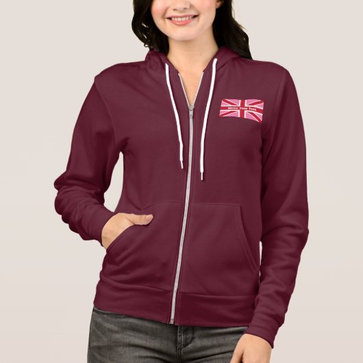 Pink United Kingdom flag Sweatshirt (Voorkant)