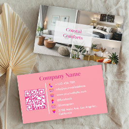 Pink Vacation Rental Guest House QR-code Visitekaartje