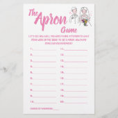 PINK VAN DE KAART VAN HET SCHORT SHOWER GAME (Voorkant)