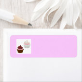 PINK VANILLA CHOCOLATE CUPCAKES SPRINKLES BAKING B ETIKET (Insitu)