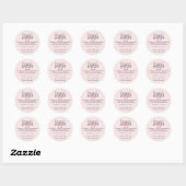 Pink Vanilla Extract Reviewen Instructies Ronde Sticker (Vel)