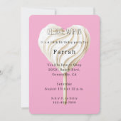 Pink Vanilla Heart Birthday  Kaart (Voorkant)