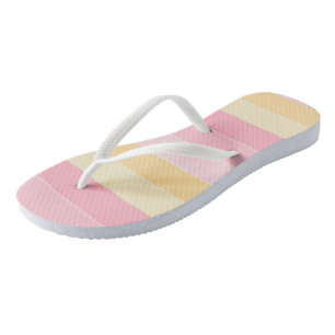 Pink Vanilla Yellow White Pastel Colors Elegant Teenslippers