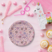 pink vibe papieren bordje (Feest)