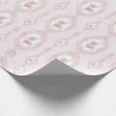 Pink Victorian Wallpaper Print Cadeaupapier (Hoek)