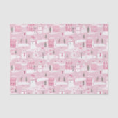 Pink Village Snowy Christmas Tissuepapier (Voorkant)