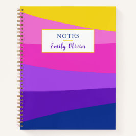 Pink Violet Yellow Journal Notities personaliseren Notitieboek