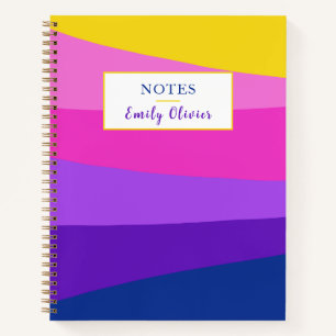 Pink Violet Yellow Journal Notities personaliseren Notitieboek
