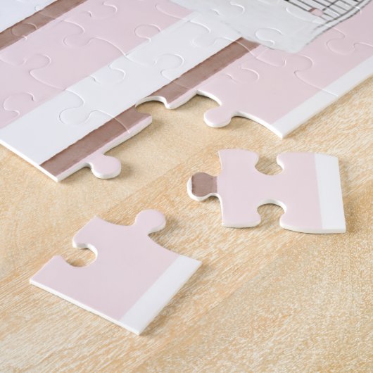 Pink Violin Music Sheet Legpuzzel (Zijkant)