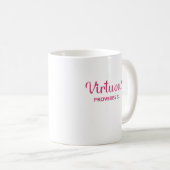 Pink Virtuous Woman Spreuken 31 Koffie Mok (Voorkant rechts)