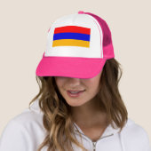 PINK-vlag van Armenië Trucker Pet (In situ)