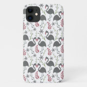 Pink Vlingo seamless pattern flowers, leaves Case-Mate iPhone Case (Achterkant)