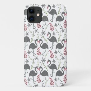 Pink Vlingo seamless pattern flowers, leaves Case-Mate iPhone Case