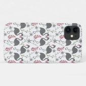 Pink Vlingo seamless pattern flowers, leaves Case-Mate iPhone Case (Achterkant (horizontaal))