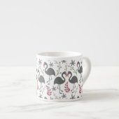 Pink Vlingo seamless pattern flowers, leaves Espresso Kop (Voorkant rechts)