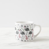 Pink Vlingo seamless pattern flowers, leaves Espresso Kop (Rechts)