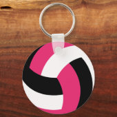 Pink Volleyball Keychains Bulk Cheap Girls Player Sleutelhanger (Achterkant)