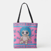 Pink Voodoo Doll Canvas tas (Achterkant)