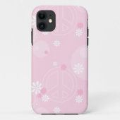 pink vredesteken Case-Mate iPhone case (Achterkant)