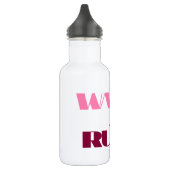 PINK WALK JOG RUN (font CHUNKY) Waterfles (Links)