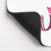 PINK WALK JOG RUN (font SCRIBBLE) Muismat (Hoek)