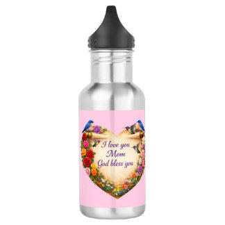 Pink Water Bottle Christian Mother’s Day Gift Waterfles