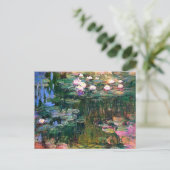 Pink Water Lilies (1917) Claude Monet Briefkaart (Staand voorkant)