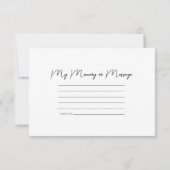 Pink Water Lily Flower Share a Memory Funeral  Notitiekaartje (Achterkant)