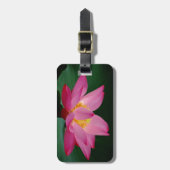 Pink Water Lily in Full Bloom Bagagelabel (Voorkant verticaal)