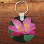 Pink Water Lily in Full Bloom Sleutelhanger (Voorkant)