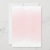 pink watercolor baby's breath |  First Communion Kaart (Achterkant)