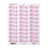 Pink Watercolor Cherry Blossom Bloom Etiket (Full Sheet)