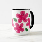 Pink Watercolor Flower Mug Mok (Voorkant rechts)