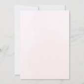 Pink Watercolor Flowers Bridal Shower Kaart (Achterkant)