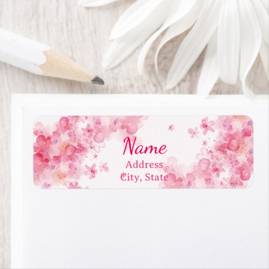 Pink Watercolor Label (Insitu)