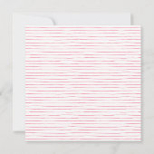 Pink Watercolor Peony Wreath Bridal Shower Kaart (Achterkant)