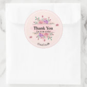 Pink Watercolor | Seller Packaging Stickers  (Tas)