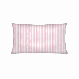 Pink Watercolor Stripes Kussensloop