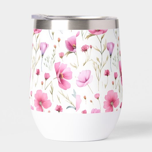 Pink Watercolor Wildflower (Rechts)