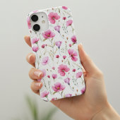 Pink Watercolor Wildflower  Case-Mate iPhone Case