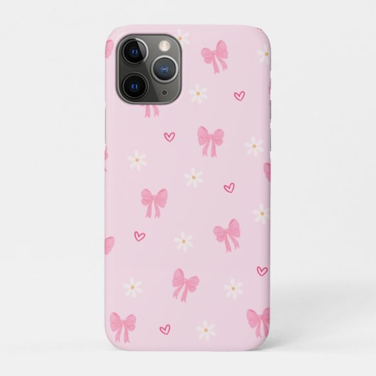 pink watercolour playful floral phone case (Achterkant)