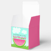 Pink Watermelon Birthday Picnic Party Bedankdoosjes (Geopend)