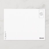 PINK Waterverf rozen Briefkaart (Achterkant)